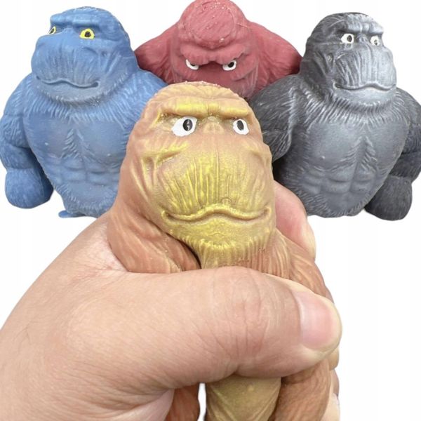 Lolex | Palla Da Accartocciare Gorilla - Colorata - 8 Cm - Antistress - Giocattolo Sensoriale-image