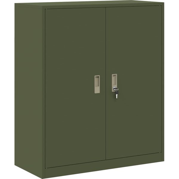 Syfax™ Armadio Verde Oliva 90 X 40 X 105 Cm Acciaio-image