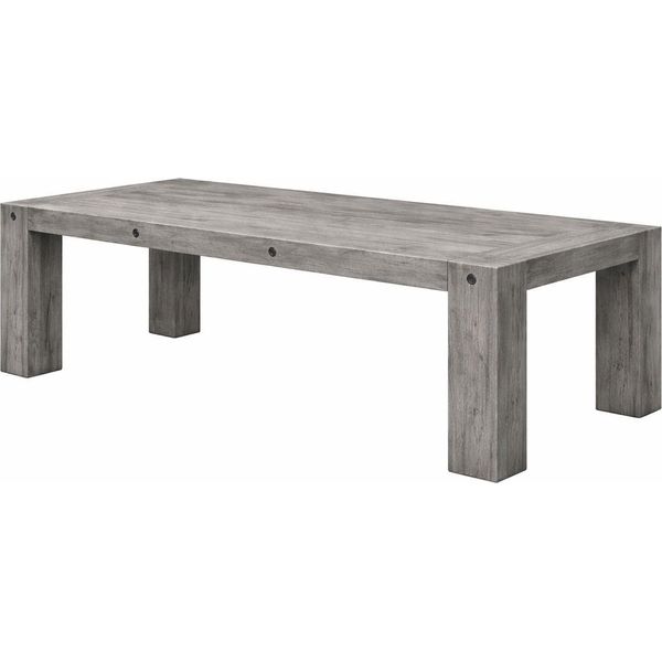 Casa Padrino Tavolo Da Pranzo In Legno Massiccio In Stile Country Grigio - Varie Dimensioni-image