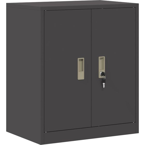 Syfax™ Armadio Nero 60 X 40 X 70 Cm Acciaio-image