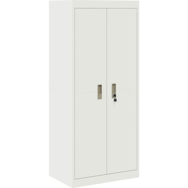 Vidaxl Armadio Bianco 60 X 40 X 140 Cm Acciaio Laminato A Freddo-image