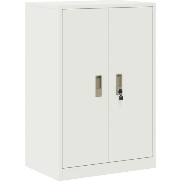 Vidaxl Armadio Bianco 60 X 40 X 90 Cm Acciaio Laminato A Freddo-image