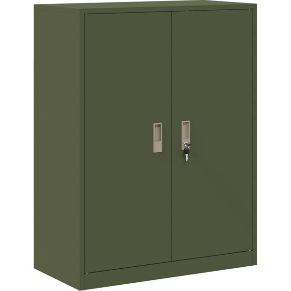 Syfax™ Armadio Verde Oliva 80 X 40 X 105 Cm Acciaio-image