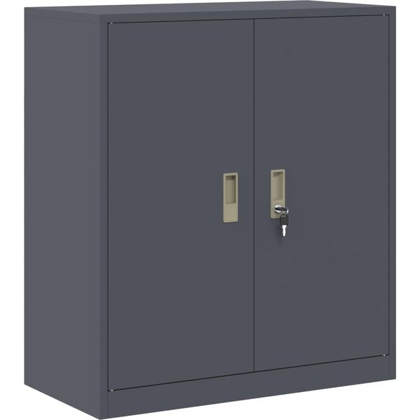 Syfax™ Armadio Antracite 80 X 40 X 90 Cm Acciaio-image