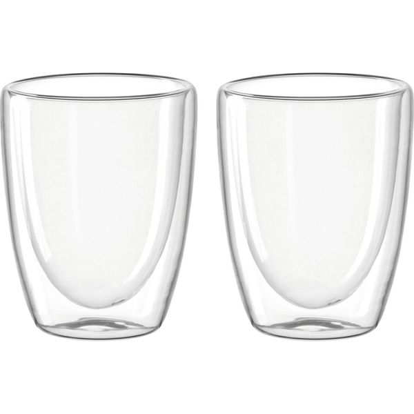 Set 2 Tazze Leonardo In Vetro Trasparente A Doppia Parete 300 Ml-image