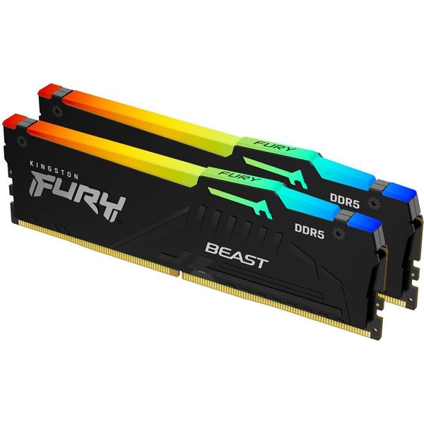 Kingston Technology Fury Beast 128GB 5600Mt/S DDR5 CL40 Dimm (Kit Da 2 Moduli) Rgb-image