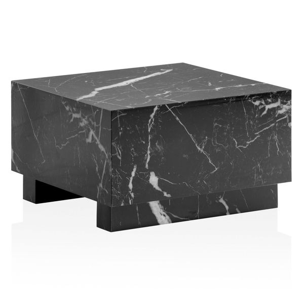 Wohnling WL6.851 Couchtisch Monobloc Schwarz (Marmor) 60 Cm X 60 Cm X 35 Cm-image