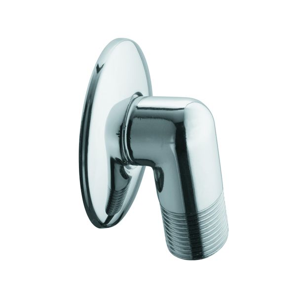 Kludi Coude De Raccordement Pour Flexible Avec Rosace, Chrome, 6054005-00, 6054005-00-image