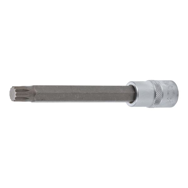 BGS Bit-Einsatz 5184-M12, LäNge 140 Mm, Antrieb Innenvierkant 12,5 Mm (1/2"), Innenvielzahn (FüR Xzn) M12 ; BGS Technic)-image