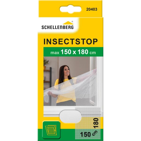 Zanzariera Schellenberg 150X180Cm Con Nastro Di Fissaggio Bianco-image