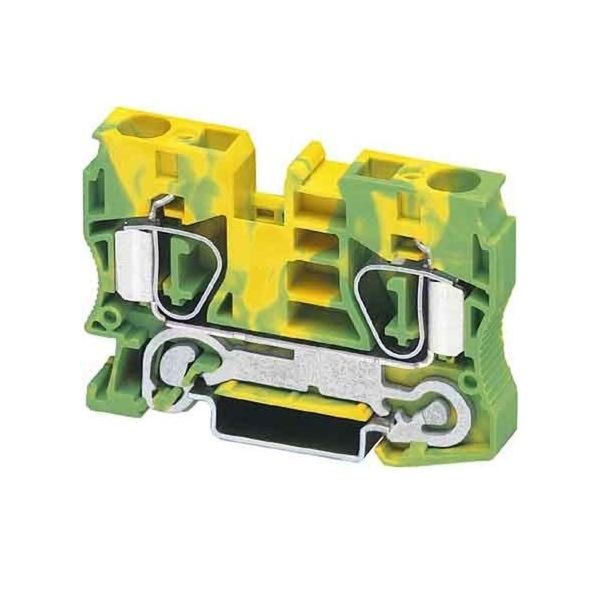 Morsetto Per Filo Protettivo 0,2-16Qmm Gn-Ge - Morsetto Di Messa A Terra A 1 Polo 10,2Mm St 10-PE-image