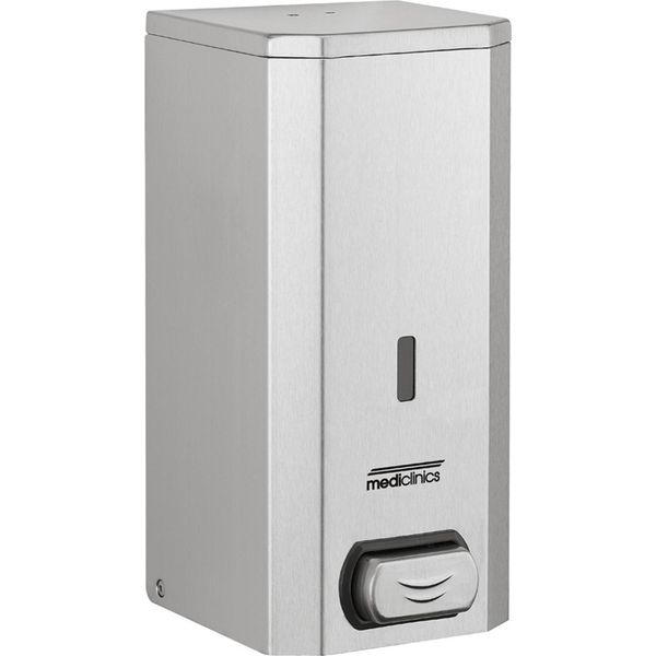 Distributore Di Sapone 1500 Ml Con Pulsante In Acciaio Inox Per Sapone Liquido, Gel Alcolico, Lozioni O Creme, Colore: Acciaio Inox-image