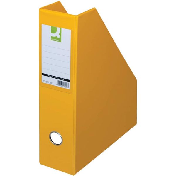 Q-Connect® KF16214 Cartella Per Riviste A4 76 Mm Giallo-image