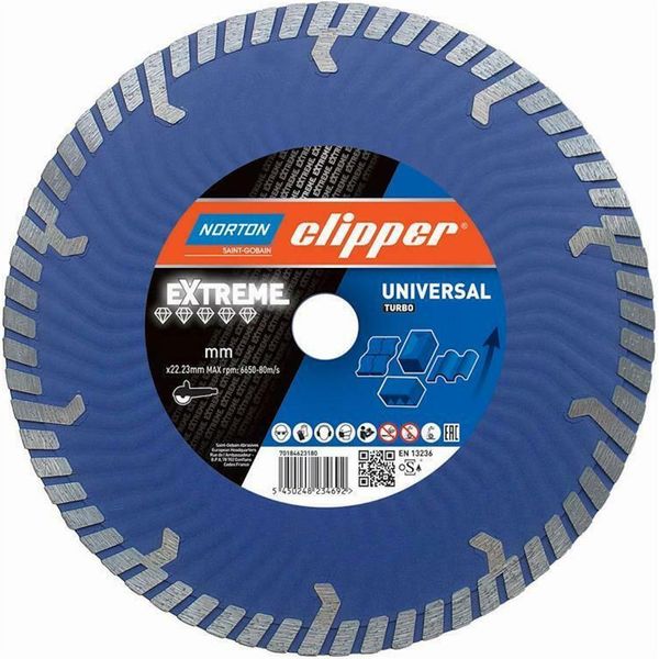 Norton Clipper Disco Diamantato Extreme Universal Turbo - 230X22,2 Mm-image