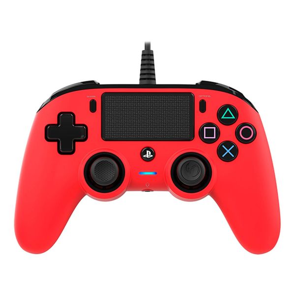 Nacon PS4OFCPADRED Compact Controller PS4 Ufficiale Sony Playstation, Rosso-image