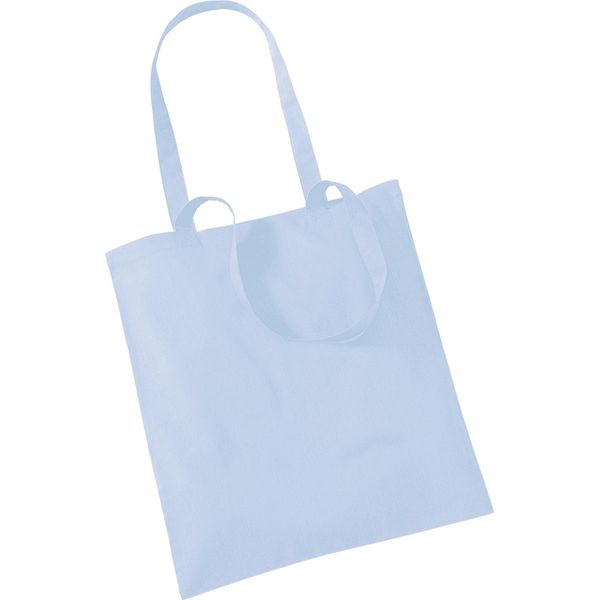 Westford Mill Promo Shopping Bag, 10 Litri (2 Pezzi/Confezione) BC4510 (Taglia Unica) (Pastello/Blu)-image