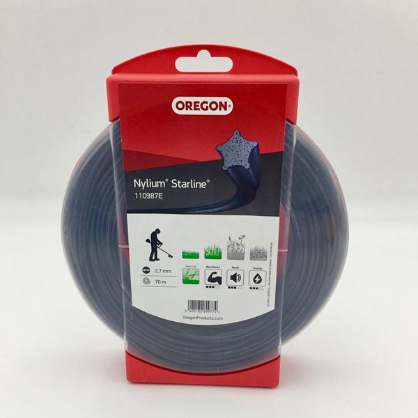 Oregon Filo Per Falciatura, Filo Per Trimmer - Nylium Starline - 2,7 Mm 70 M 110987E-image