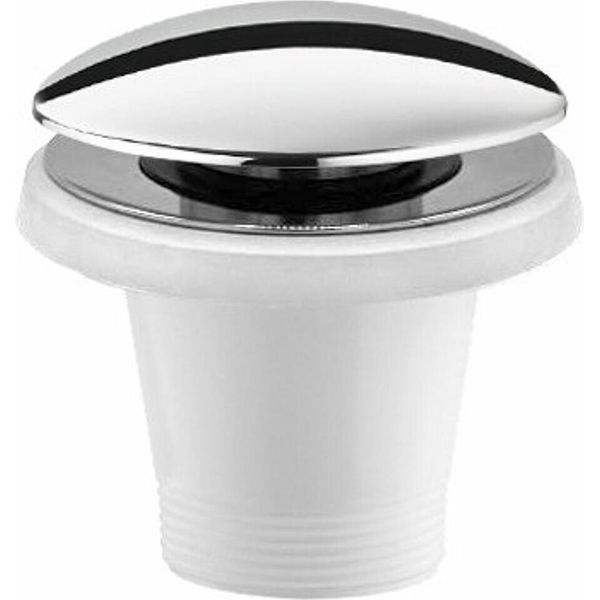 Accessori Polysan - Set Di Scarico Per Vasche Da Bagno Senza Troppopieno, Click-Clack, Cromo 71704-image