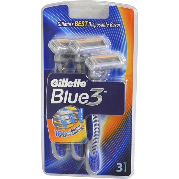 Gillette, Blue 3, Rasoio Usa E Getta, 3 Pezzi (Prodotto Dalla Germania)-image