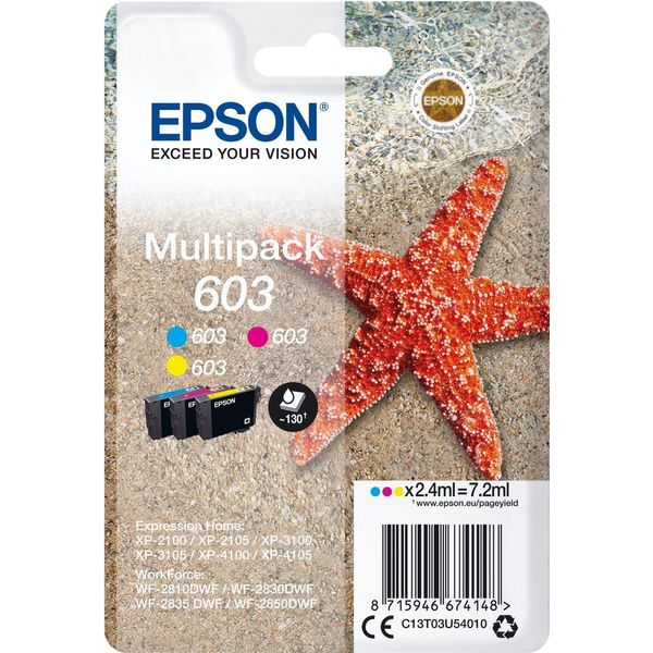 Epson C13T03U54020 Cartuccia D'inchiostro 1 Pz Originale Resa Standard Ciano, Magenta, Giallo-image