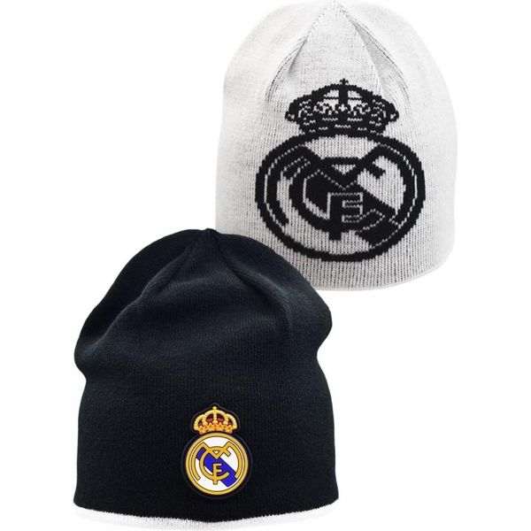 Berretto Invernale Real Madrid Reversibile Junior RM5GO2P Bianco E Nero-image