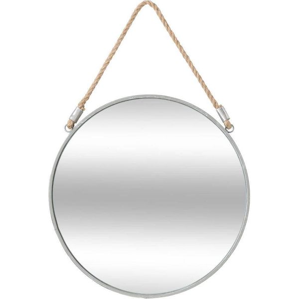 Spiegel "Seil"" Grigio - Metall D 38 Cm - Atmosphera Interior Designer"-image