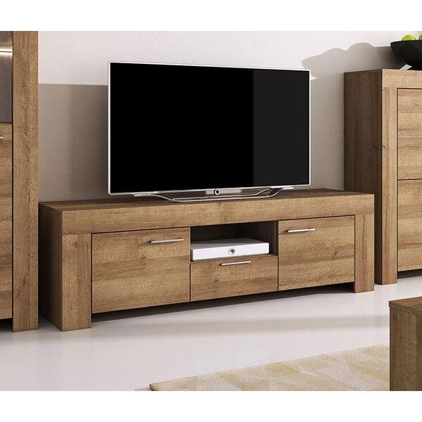 Mobile Tv Basso Tavolo Tv Soggiorno 155Cm Rovere Riviera-image