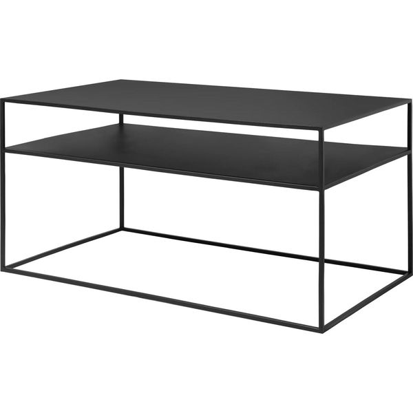 Tavolo Da Salotto Blomus Fera Nero, Tavolo, Tavolo Da Salotto, Acciaio Verniciato A Polvere, Nero, 90 X 50 Cm, 66007-image