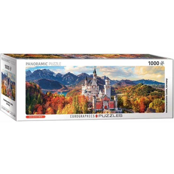 Eurographics Puzzle Panoramico Del Castello Di Neuschwanstein, Germania 1000 Pezzi-image