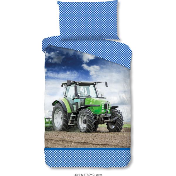 Biancheria Da Letto Per Bambini Good Morning Con Trattore- 140X200 Cm- 100% Cotone-image