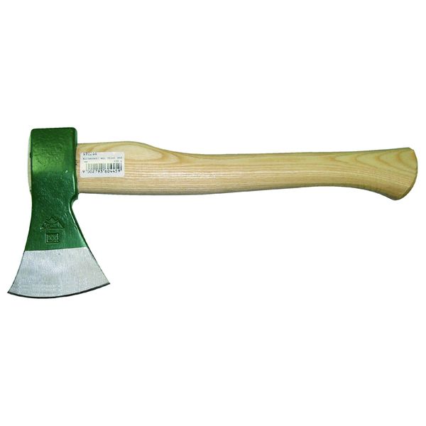 Stubai Ascia Da Cucina Verde Con Manico 380 Mm, 800 G - Forgiata A Goccia, Rettificata E Lucidata Su Tutta La Lunghezza - Con Robusto Manico In Frassino - Ascia Per La Casa, Il Giardino, L'edilizia E La Lavorazione Del Legno-image