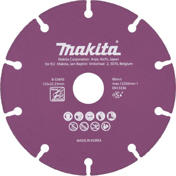 Makita Disco Da Taglio Diamantato 1 Pz. - Diamante - 125 X 22,23 X 1,3 Mm-image