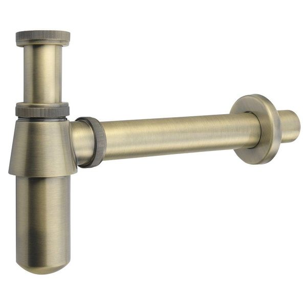 Sapho Siphons - Sifone Per Lavabo Retro 1 1/4, Scarico 35 Mm, Bronzo 9696-image