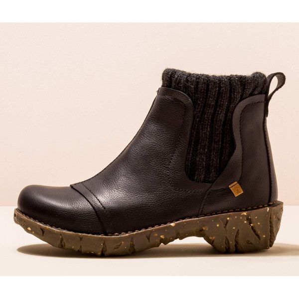 El Naturalista Stivale Allacciato NE23 Natural Grain Black/ Yggdrasil Colore Nero-image
