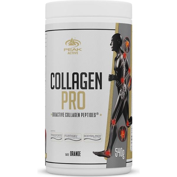 Collagene Pro - 540 G : Arancione I Tessuto Muscolare I Articolazioni I Tendini I Legamenti I Peptide Di Collagene Bioattivo ® (Tendoforte ® I Fortigel ® I Bodybalance ®) I Vitamina C-image