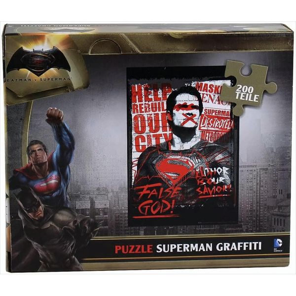 Batman Vs. Superman Superman Graffiti Puzzle 200 Pezzi-image
