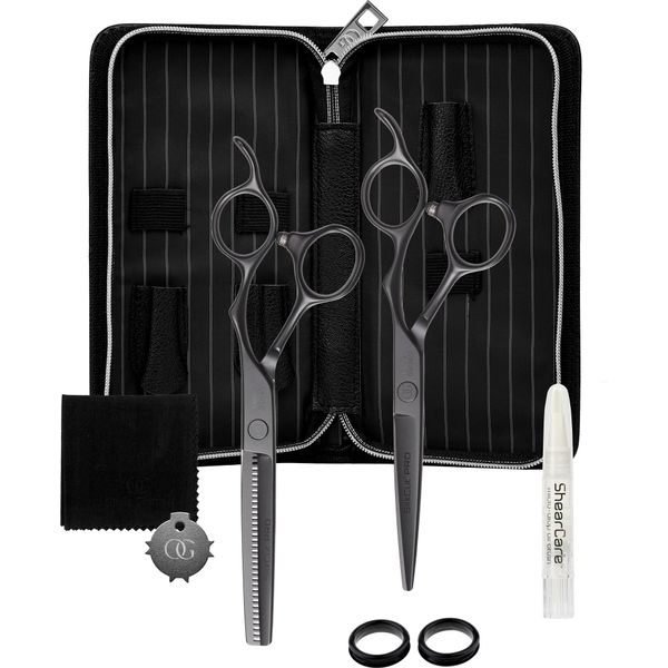 Olivia Garden Silkcut Pro Nero Opaco Set Di 2 Pezzi-image