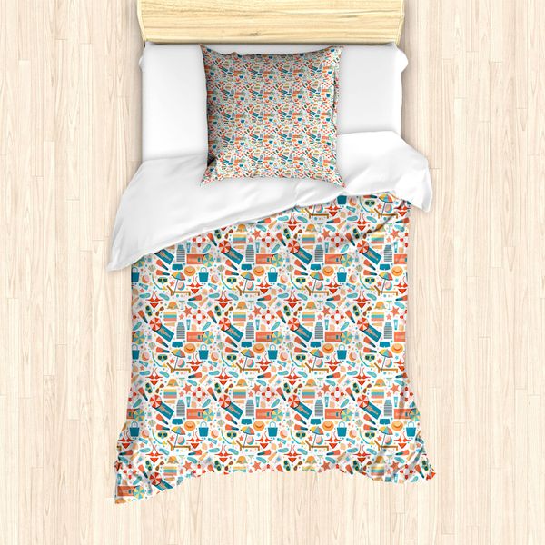 Abakuhaus Set Copripiumino Per Letto Singolo, Con Federa, 135 Cm X 200 Cm - 80 X 80 Cm, Multicolore-image