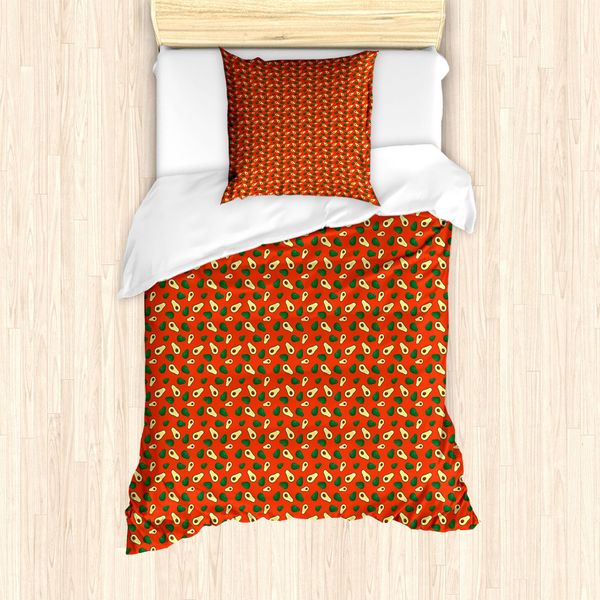 Abakuhaus Set Copripiumino Per Letto Singolo, Motivo Half Piece, Antiacaro E Anallergico, Con Federa, 135 Cm X 200 Cm - 80 X 80 Cm, Multicolore-image