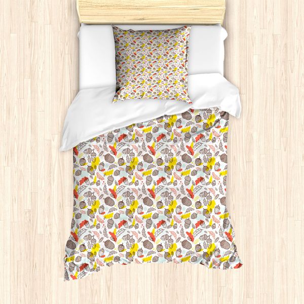 Abakuhaus Set Copripiumino Per Letto Singolo, Boho Silhouette Oriental, Antiacaro, Adatto A Chi Soffre Di Allergie, Con Federa, 135 Cm X 200 Cm - 80 X 80 Cm, Multicolore-image