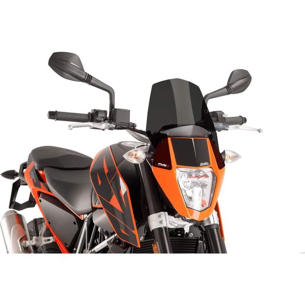 Cupolino Puig Naked Sport Fumè Scuro Omologato Abe Per Ktm-image
