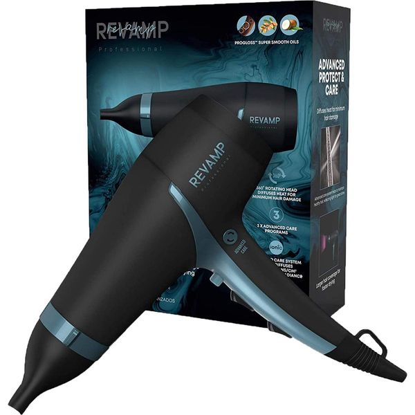 Revamp Progloss 4000 Advanced Protect & Care Asciugacapelli Leggero E Portatile Con Ugello Concentratore-image