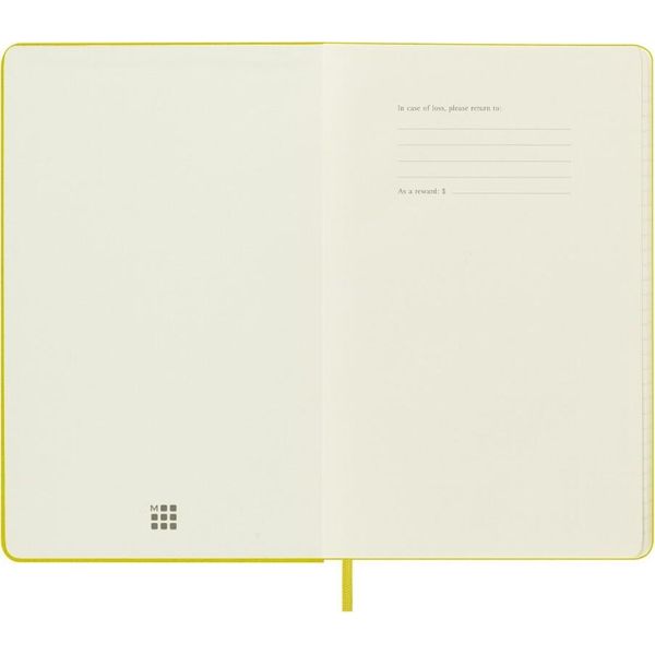 Taccuino Moleskine Con Copertina Rigida In Tessuto Grande / A5 / A Righe / Giallo Paglierino-image