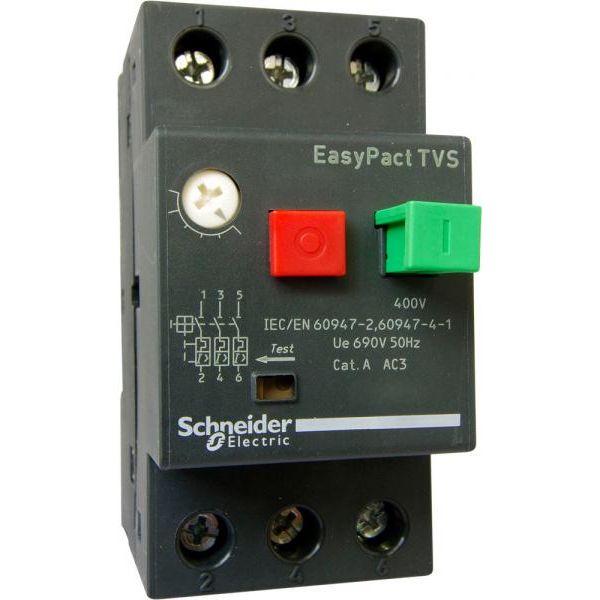 Interruttore Di Protezione Motore Tripolare 0,25Kw 0,63-1A Schneider GZ1E05-image