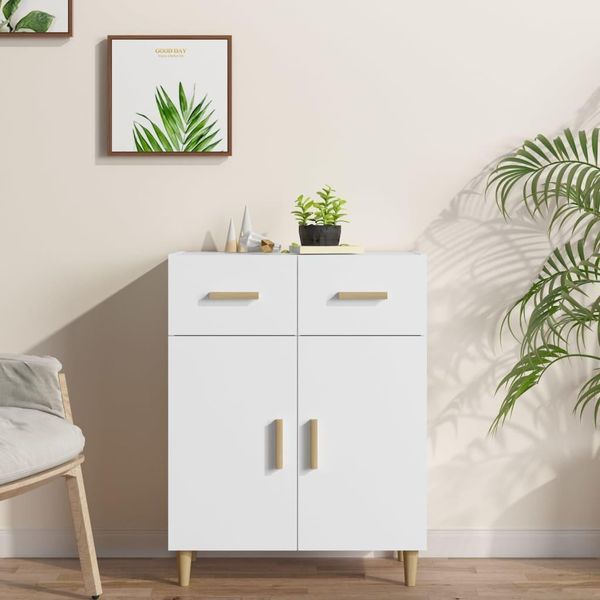 Maison Exclusive - Credenza Bianca 69,5X34X89 Cm Materiale Ligneo-image