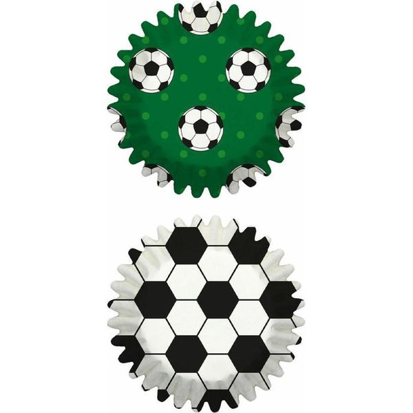 Birkmann Mini Pirottini Di Carta, 100 Pezzi, Pirottini Da Forno, Teglia Per Muffin, Teglia Per Muffin, Calcio, Ø 4,5 Cm, 444874-image