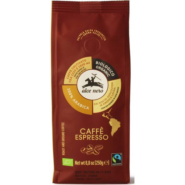 Caffè Alce Neroarabica Espresso In Grani - Macinato (250G), 20609-image