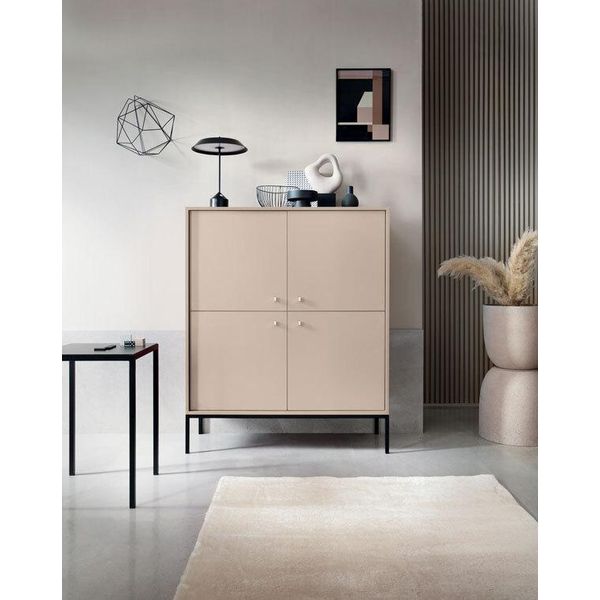 Cassettiera Highboard Mono 103,5 Cm Beige A 4 Ante-image