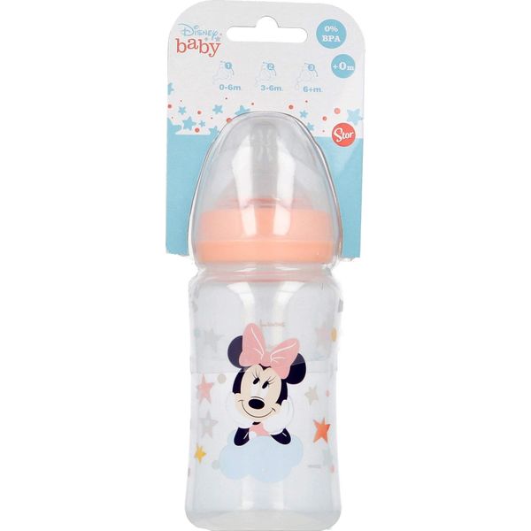 Biberon Collo Largo 240 Ml Tettarella In Silicone 3 Posizioni Minnie Indigo Dreams-image