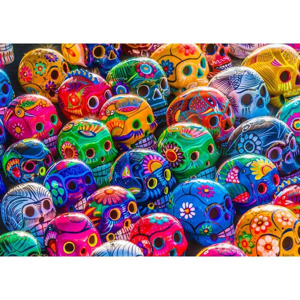 Enjoy Puzzle Teschi Colorati 1000 Pezzi-image